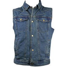 Купить Men's Blue Denim Vest в магазине WesternLegend